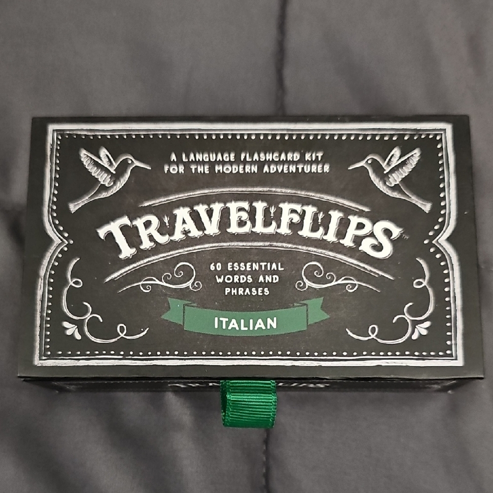 Italian Travelflips Language Flashcards, 60 Card Kit.
